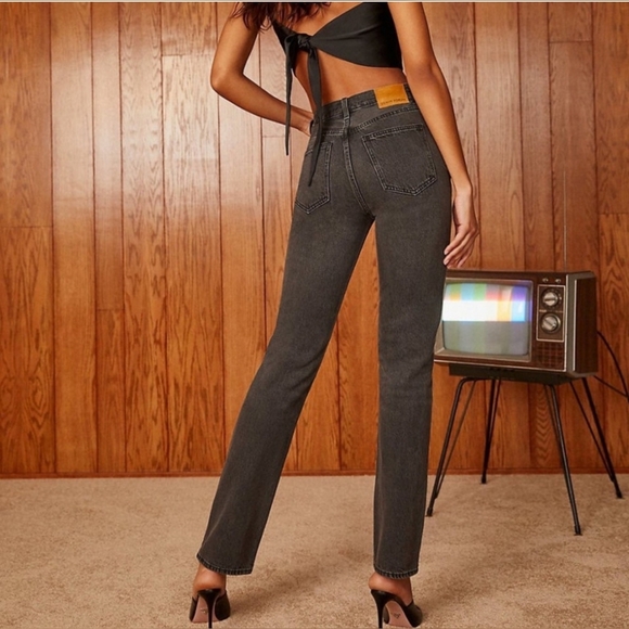 Denim Forum Denim - NWOT Aritzia Denim Forum The Nina Super High Rise Cigarette 30L Size 27